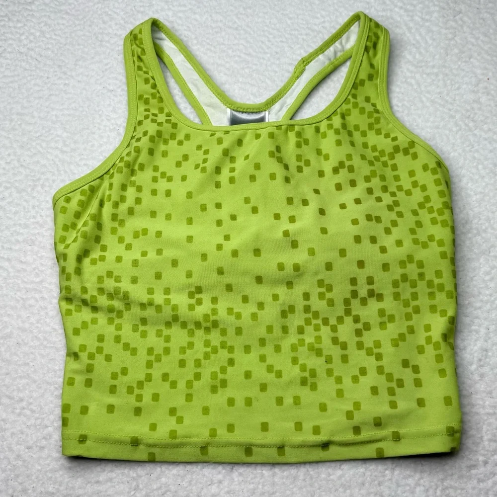 Nike‎ Womens M Green Dri-Fit Wireless Unpadded Sports Tank Top Activewear NWT